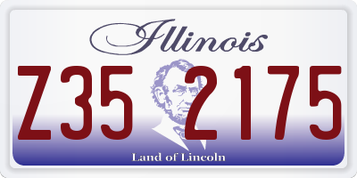 IL license plate Z352175