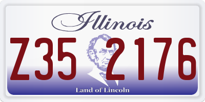 IL license plate Z352176