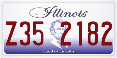 IL license plate Z352182