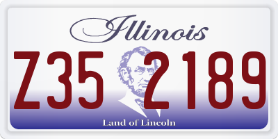 IL license plate Z352189
