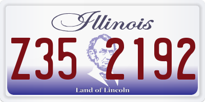 IL license plate Z352192