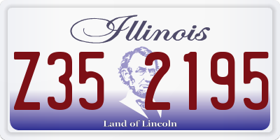 IL license plate Z352195