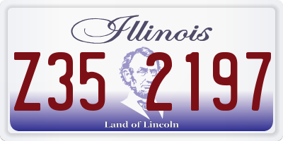 IL license plate Z352197