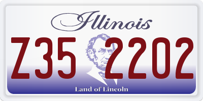 IL license plate Z352202