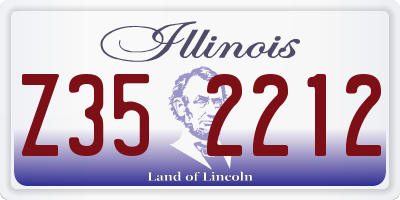IL license plate Z352212