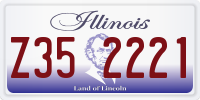 IL license plate Z352221