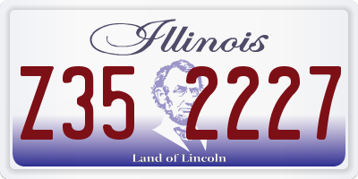 IL license plate Z352227
