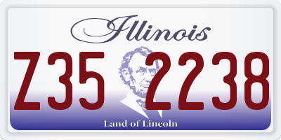 IL license plate Z352238