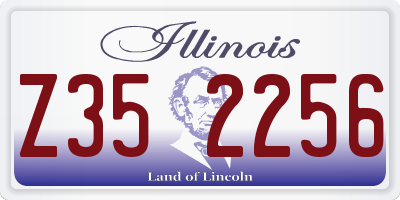 IL license plate Z352256