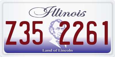 IL license plate Z352261