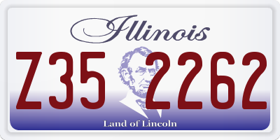 IL license plate Z352262