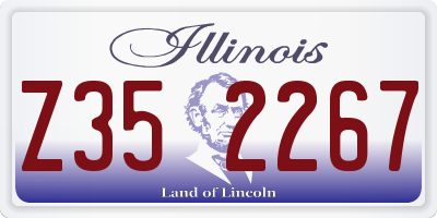 IL license plate Z352267