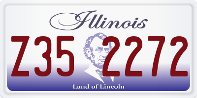 IL license plate Z352272