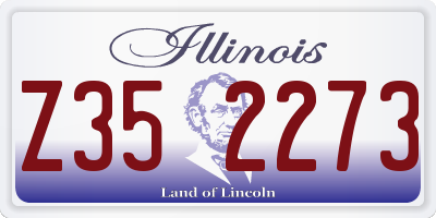 IL license plate Z352273