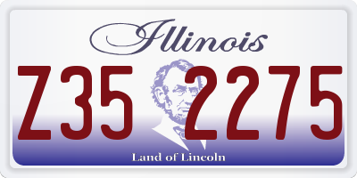 IL license plate Z352275