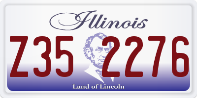 IL license plate Z352276