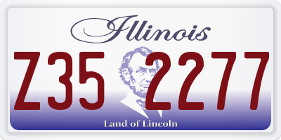 IL license plate Z352277