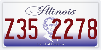 IL license plate Z352278