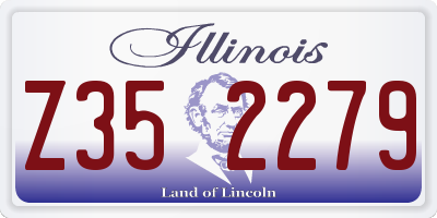 IL license plate Z352279