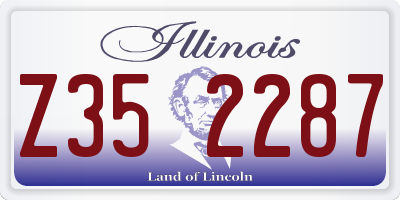 IL license plate Z352287