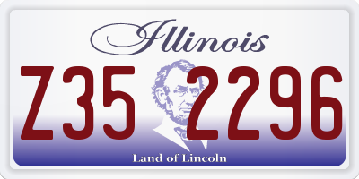 IL license plate Z352296