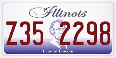 IL license plate Z352298