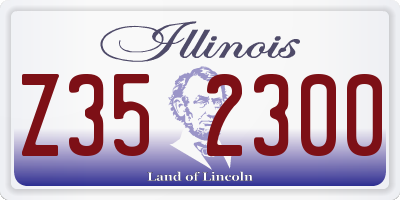 IL license plate Z352300
