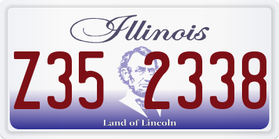 IL license plate Z352338