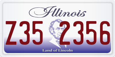 IL license plate Z352356