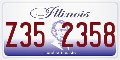 IL license plate Z352358