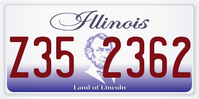IL license plate Z352362