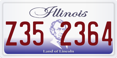 IL license plate Z352364