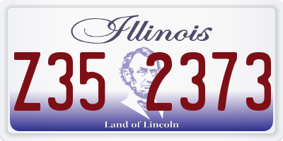 IL license plate Z352373