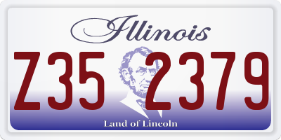 IL license plate Z352379