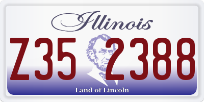 IL license plate Z352388