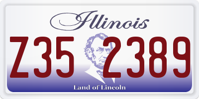IL license plate Z352389