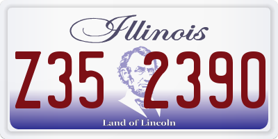 IL license plate Z352390