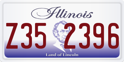 IL license plate Z352396