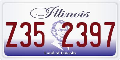 IL license plate Z352397