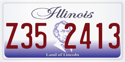 IL license plate Z352413