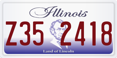 IL license plate Z352418