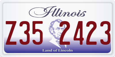 IL license plate Z352423