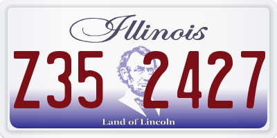 IL license plate Z352427