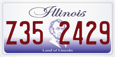 IL license plate Z352429
