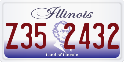 IL license plate Z352432