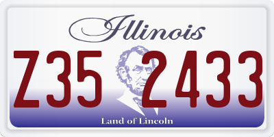 IL license plate Z352433
