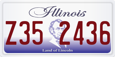 IL license plate Z352436