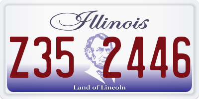 IL license plate Z352446