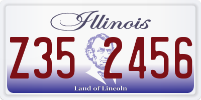 IL license plate Z352456