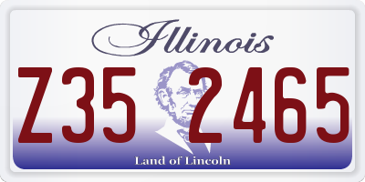 IL license plate Z352465